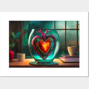 Glass Heart Posters and Art